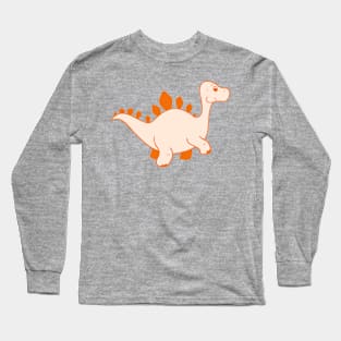 Orange Dino Long Sleeve T-Shirt